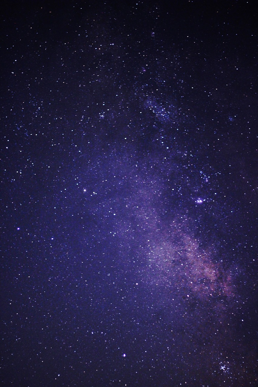 the night sky the milky way the darkness free photo