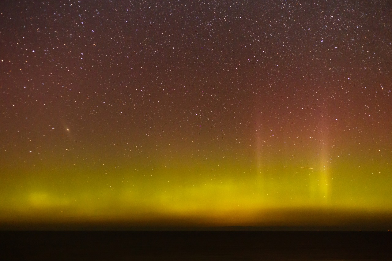 the northern lights aurora denmark free photo