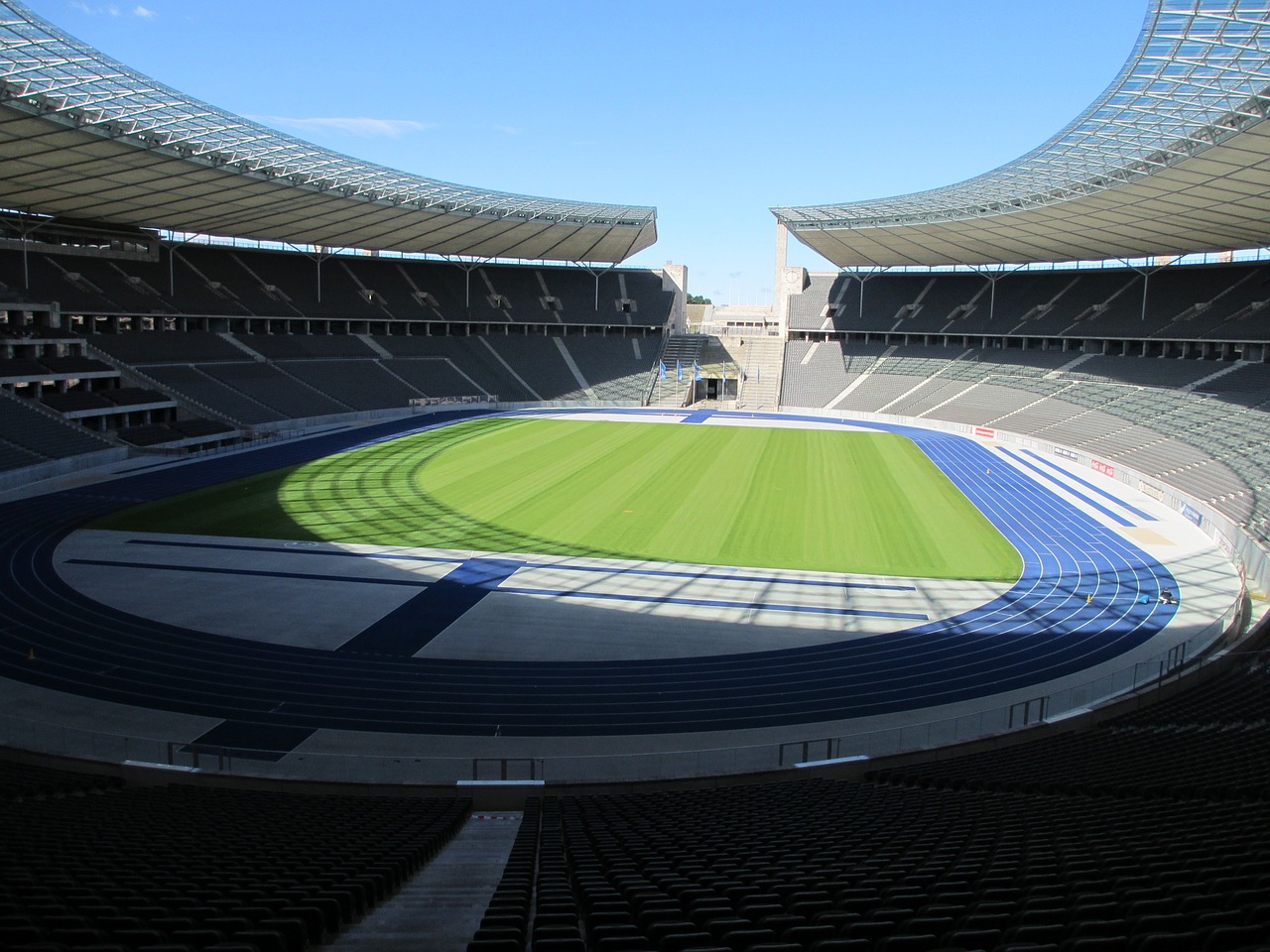 the olympic stadium german berlin free photo