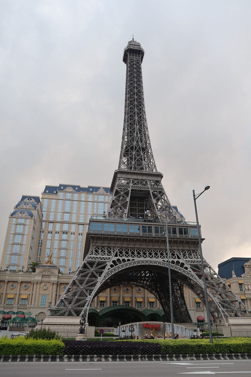 the parisian macau  parisian  tower free photo