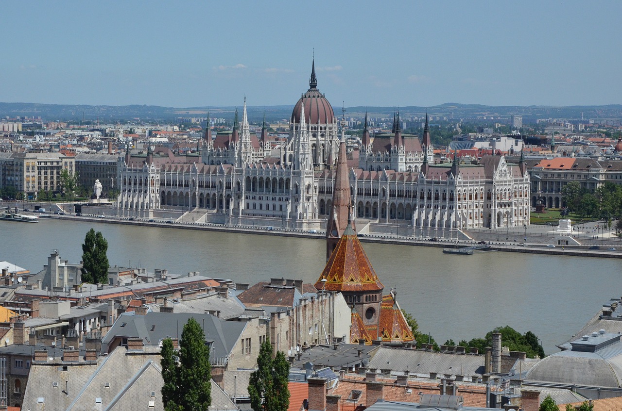 the parliament budapest danube free photo