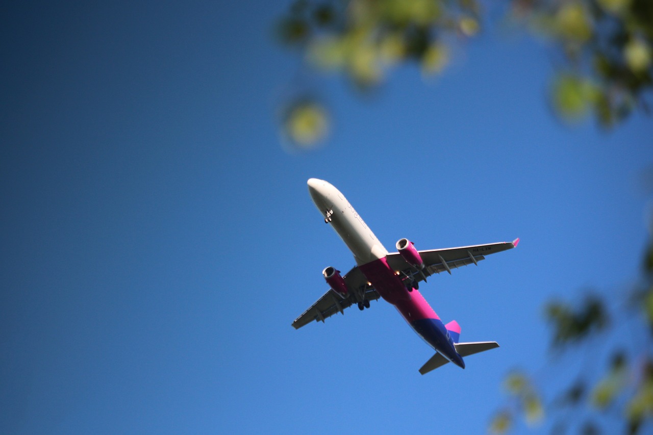 the plane landing spring free photo