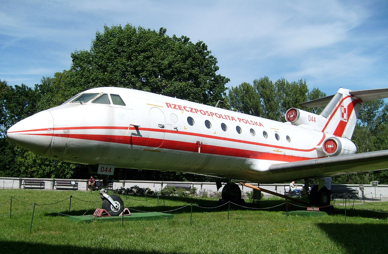 the plane warsaw poland free photo