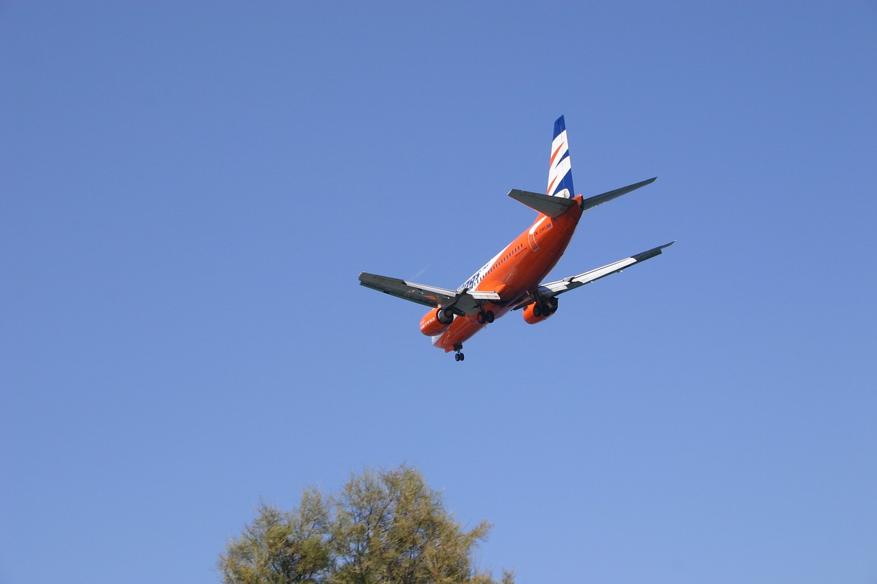 the plane sky greece free photo