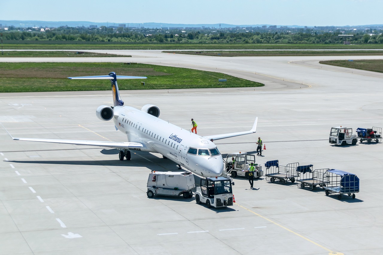 the plane at the airport transport airport free photo