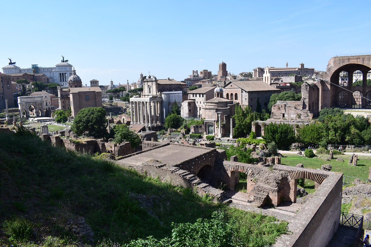 the roman forum rome monument history free photo