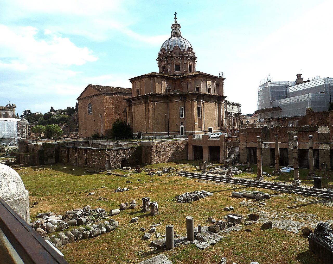 the roman forum architecture old buildings free photo