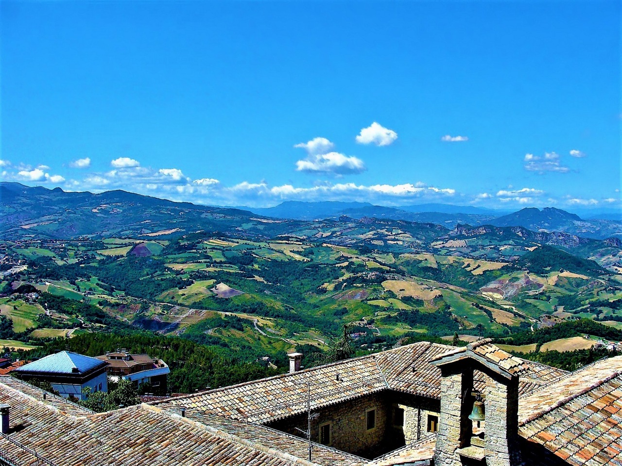 the roof of the view landscape free photo