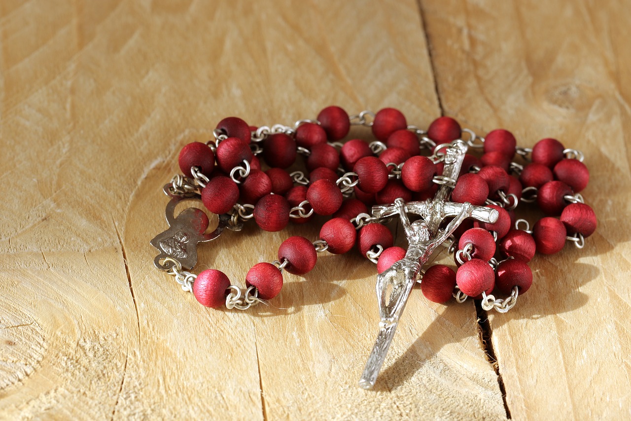 the rosary cross beads free photo