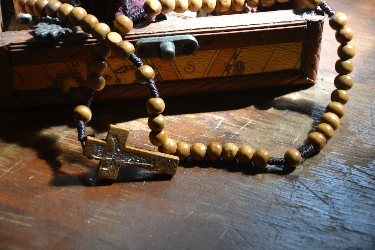 the rosary beads christian free photo