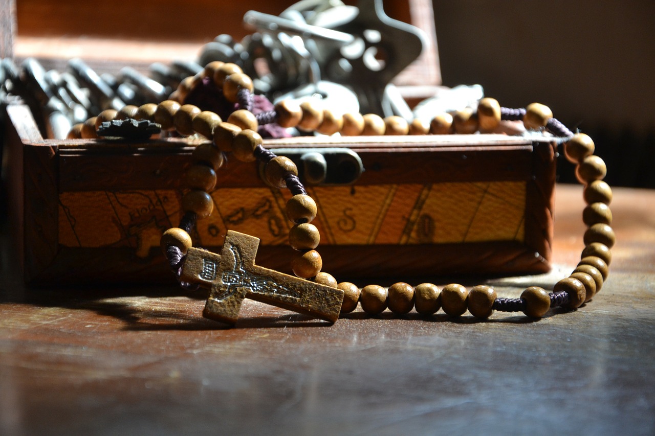 the rosary beads christian free photo