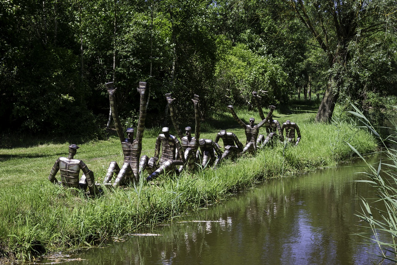 the rowers steel group sculpture sculptor bob waters free photo