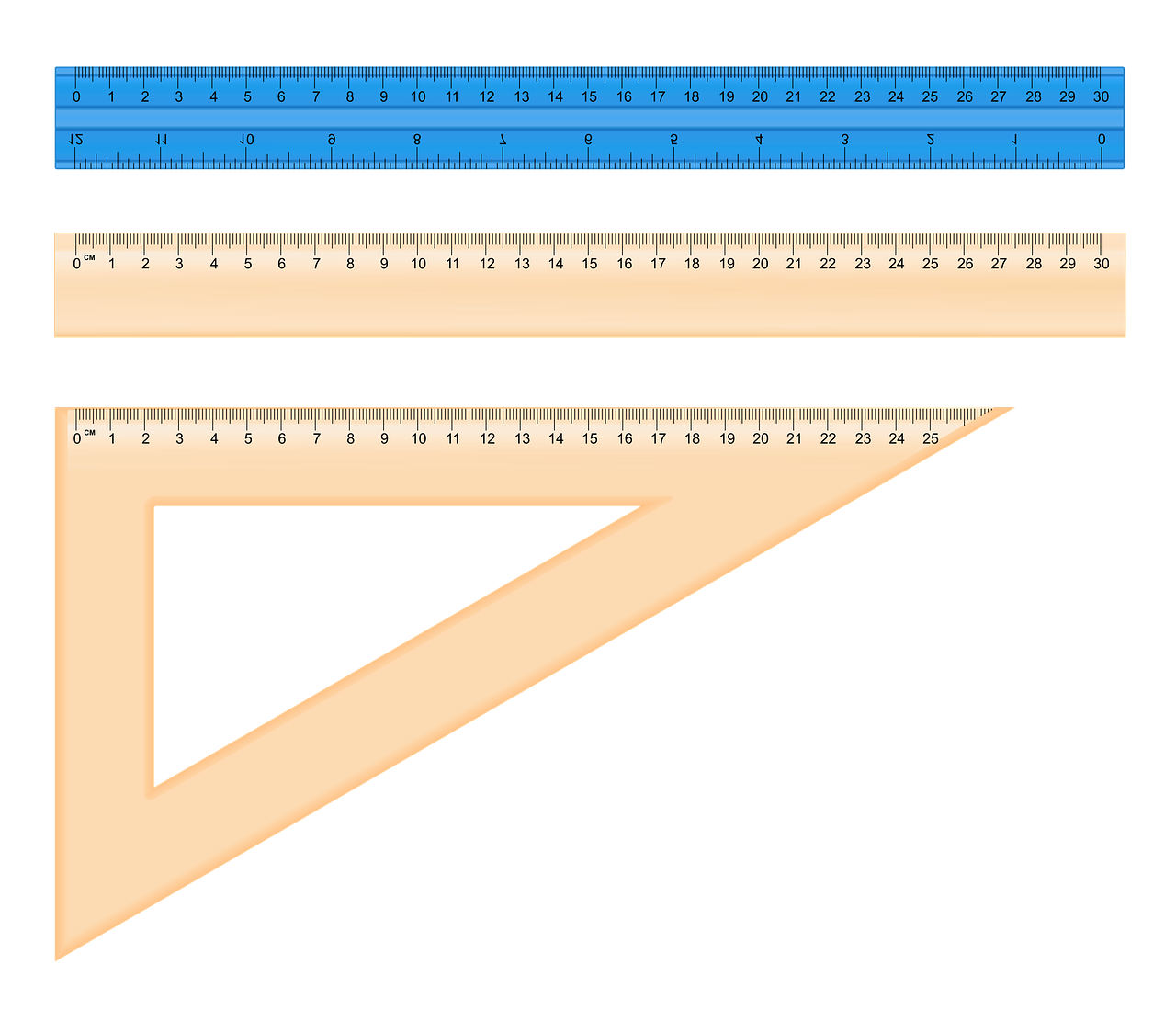 the ruler setsquare centimeter free photo