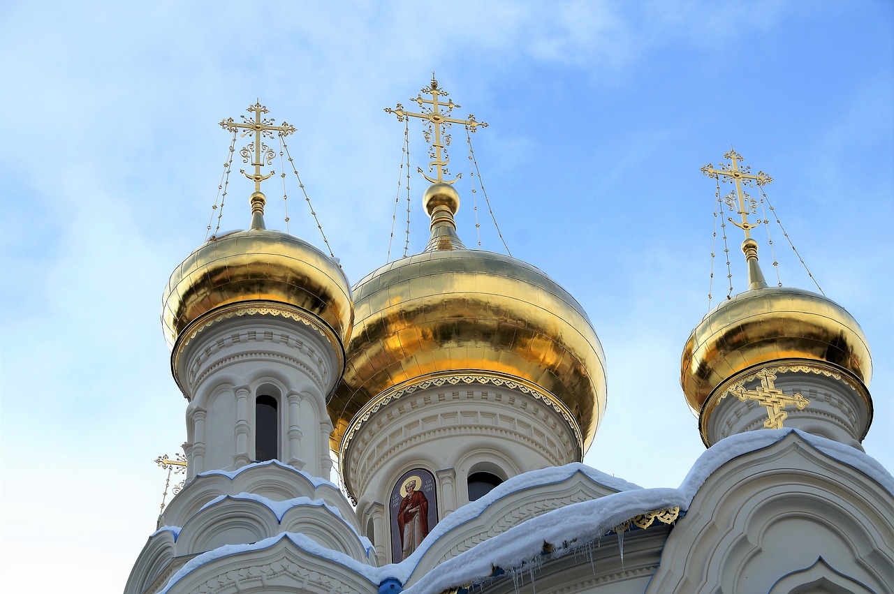 the russian orthodox church dome golden free photo