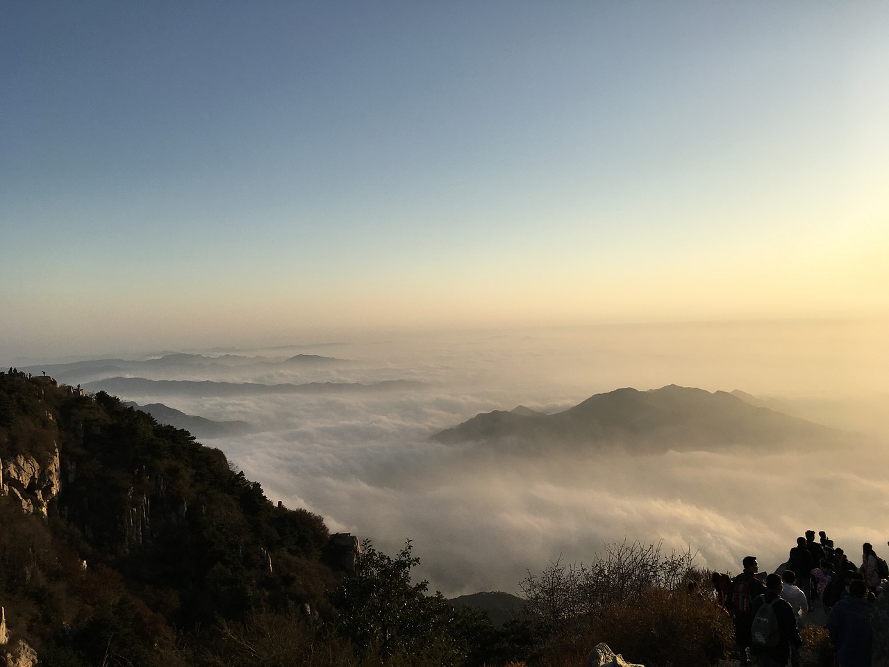 the scenery taishan mountain shandong free photo