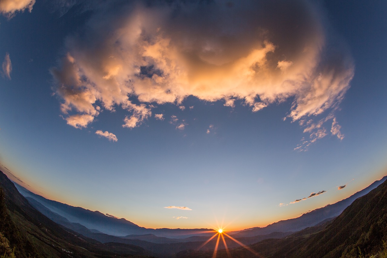 the scenery sky sunset free photo