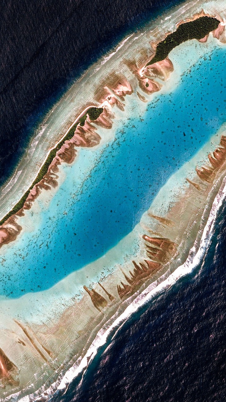 the scenery sea satellite free photo
