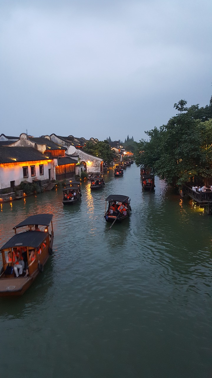 the scenery wuzhen watertown free photo