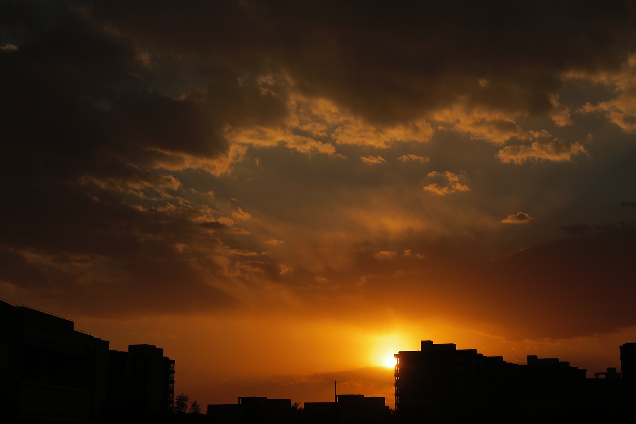 the scenery sunset cloud free photo