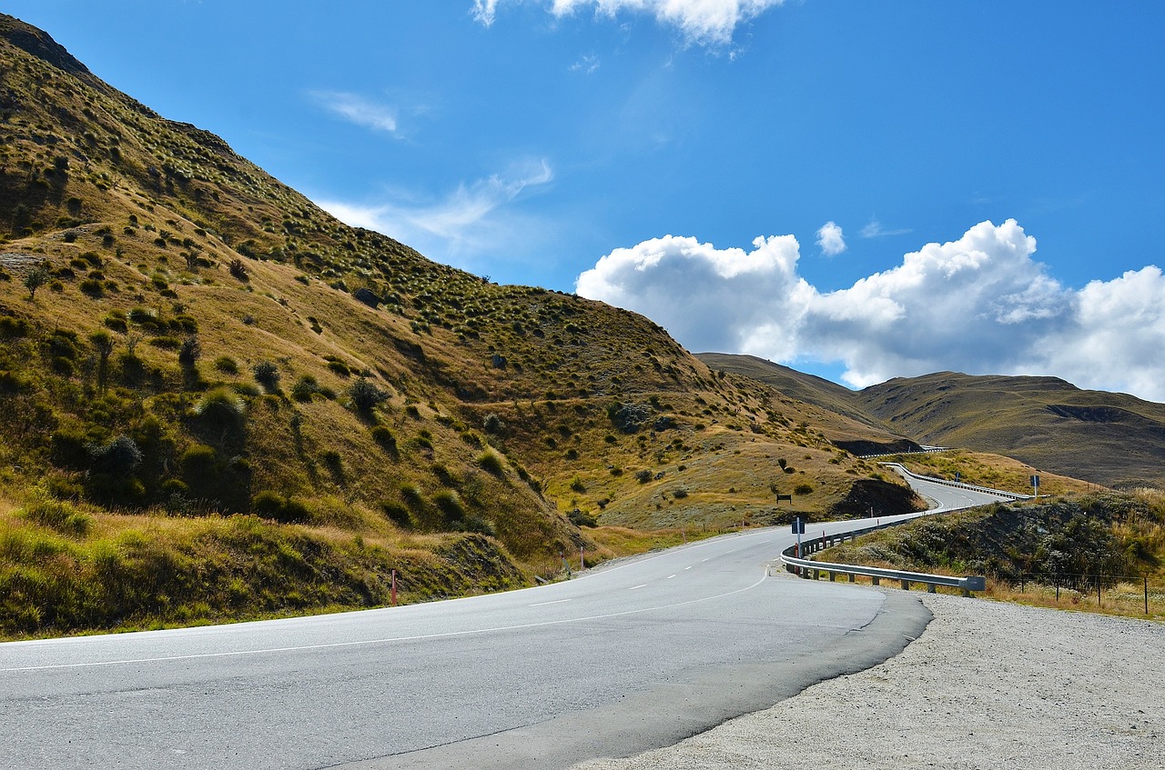 the scenery road cloud free photo