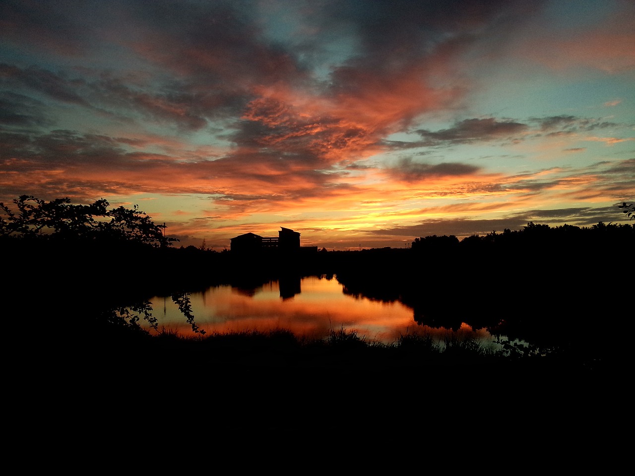 the scenery sunset sky free photo