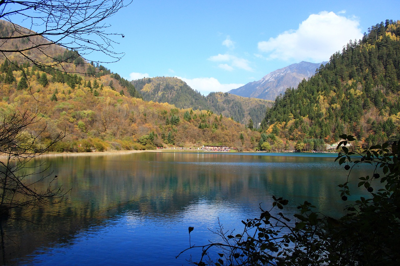 the scenery blue sky water free photo