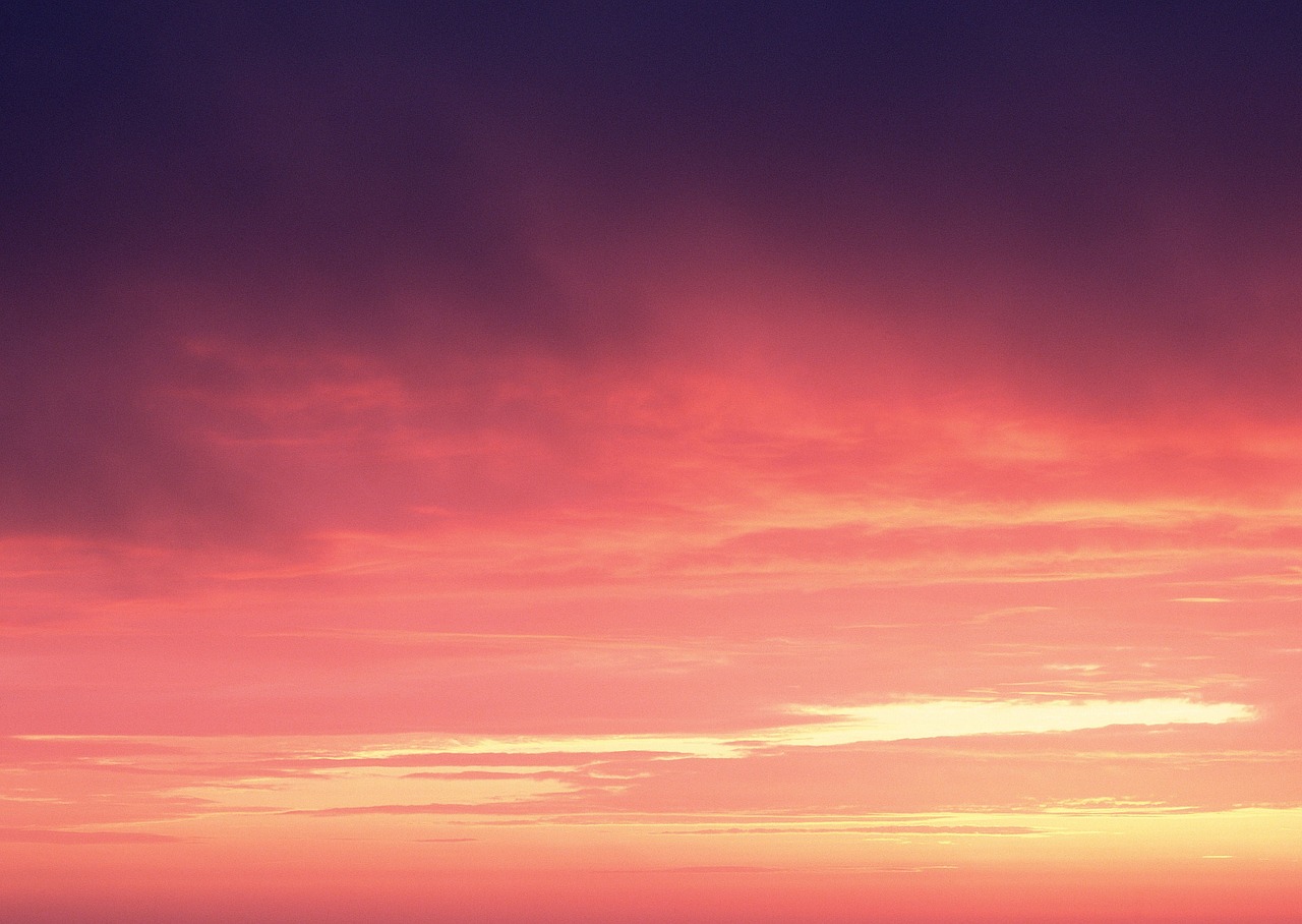 the scenery sunset orange sky free photo