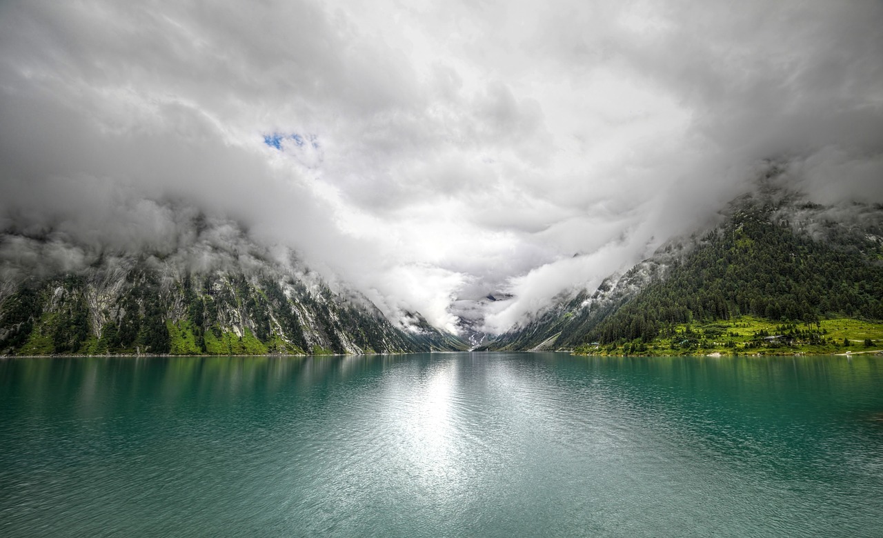 the schlegeis reservoir tyrol zillertal free photo