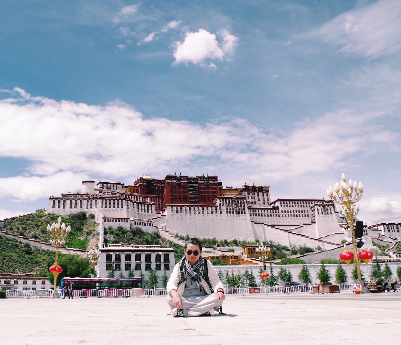 the self-timer lhasa tibet free photo