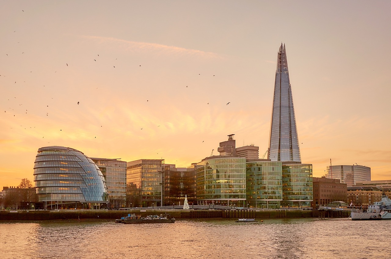 the shard london skyline free photo