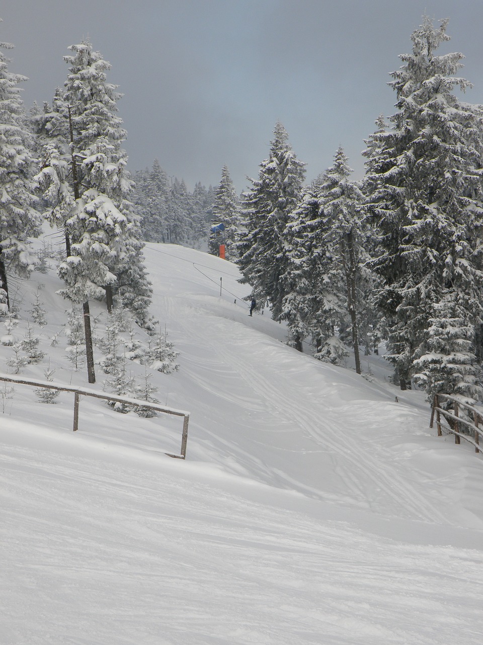 the ski slope  winter  mountains free photo