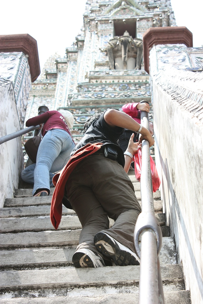 the stair temple thailand free photo