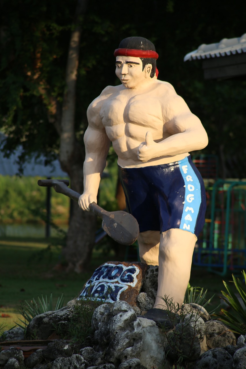 the statue muscle tourist attraction free photo