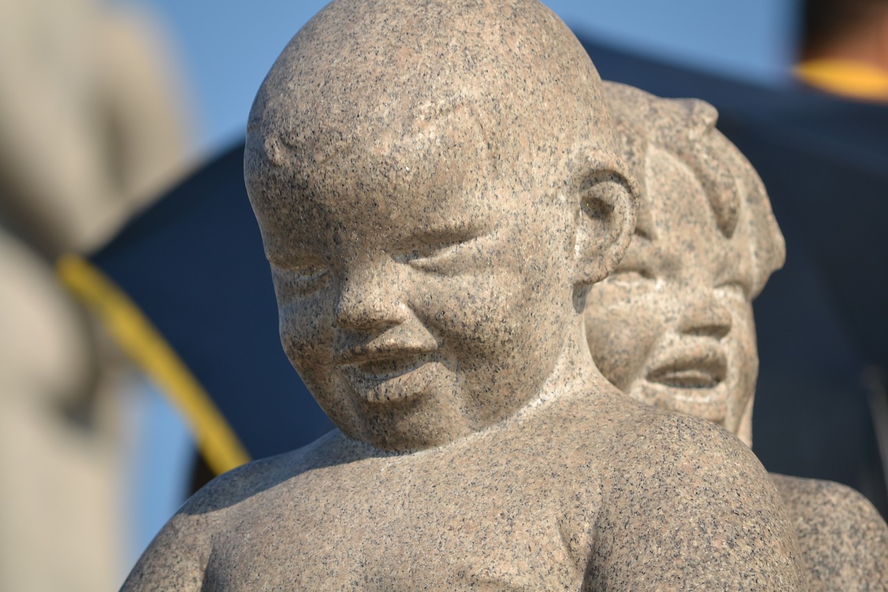 the statue of  children  art free photo