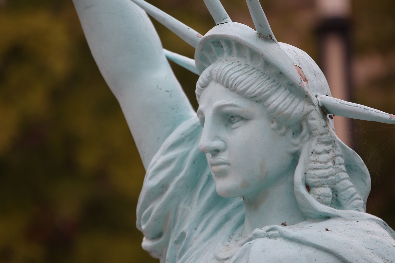 the statue of liberty facial sculpture free photo