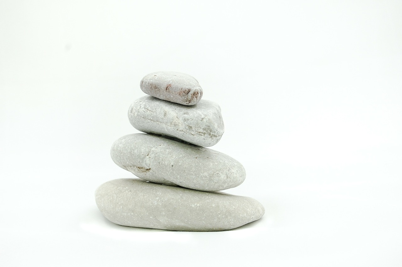 the stones stone on a white background free photo