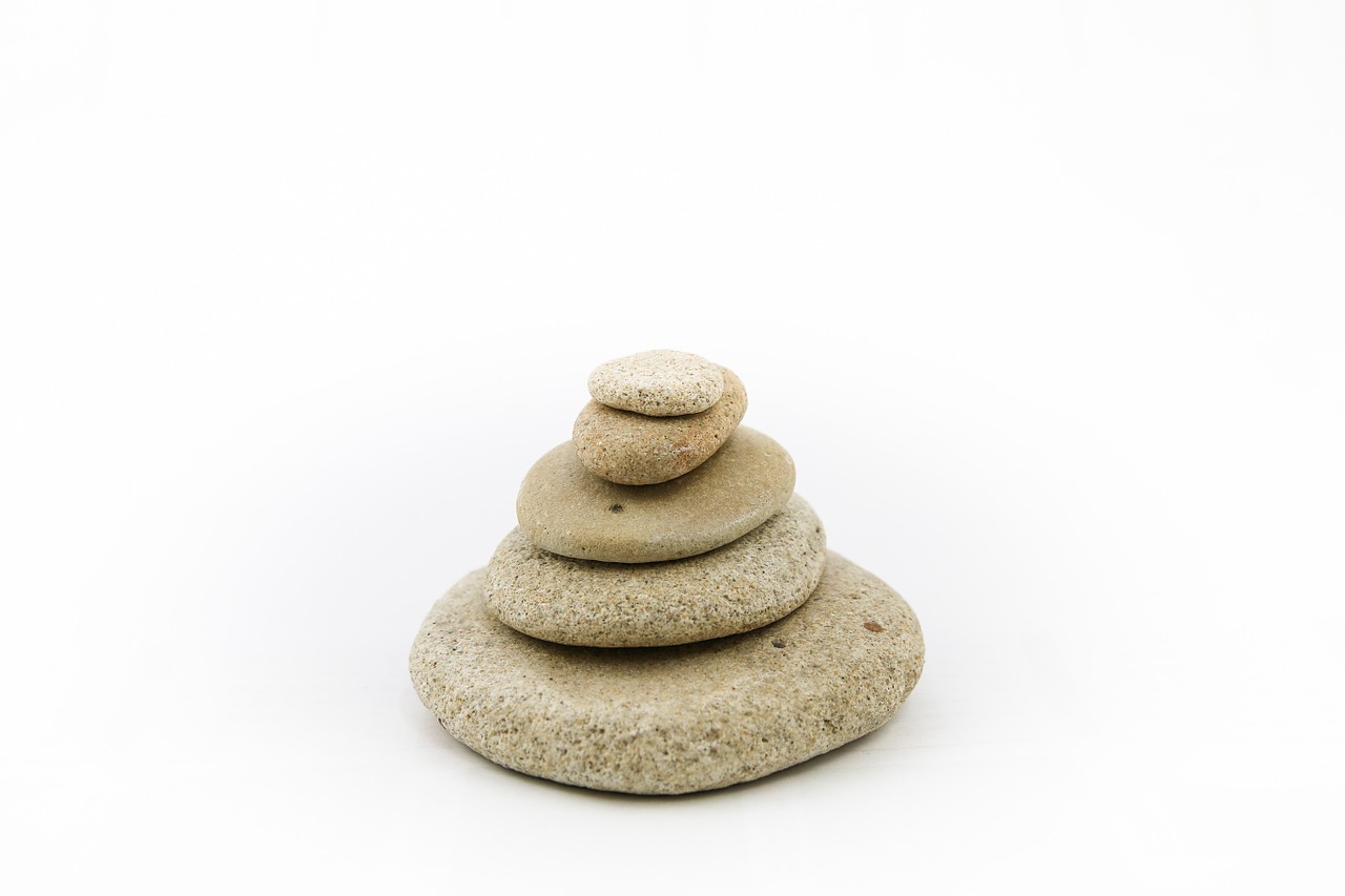 the stones stone on a white background free photo