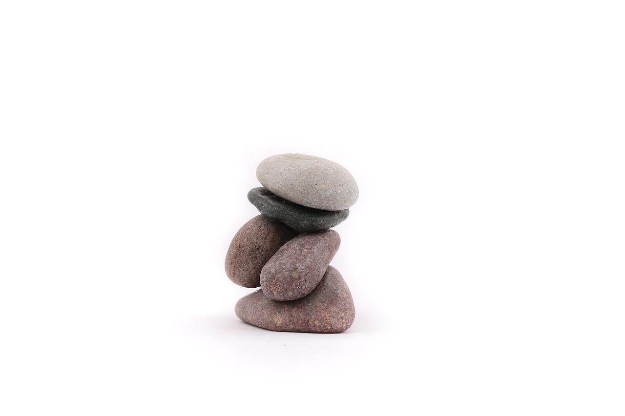 the stones stone on a white background free photo