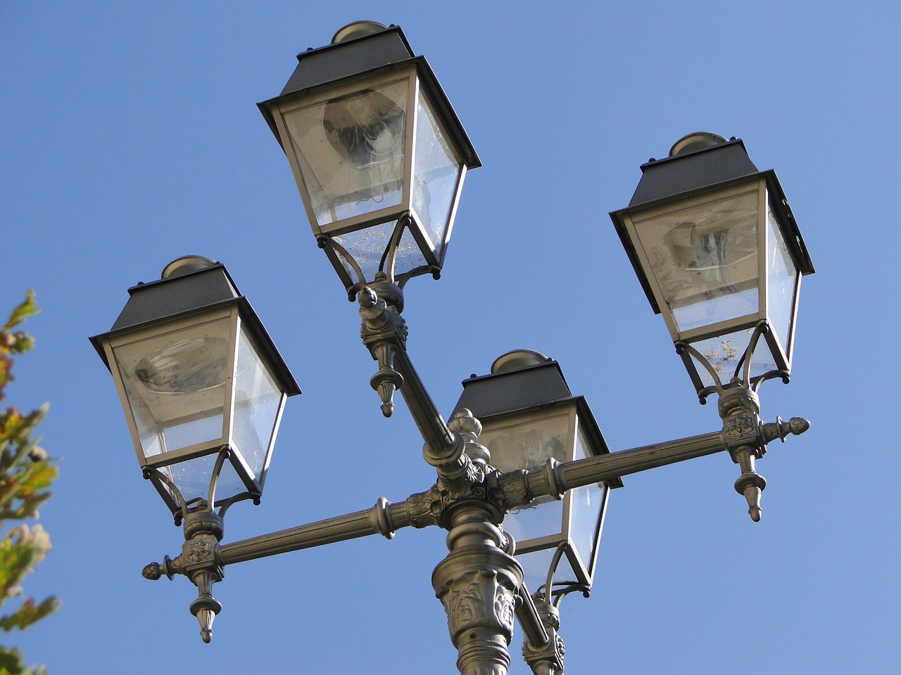 the street lamp post lamppost reflector free photo