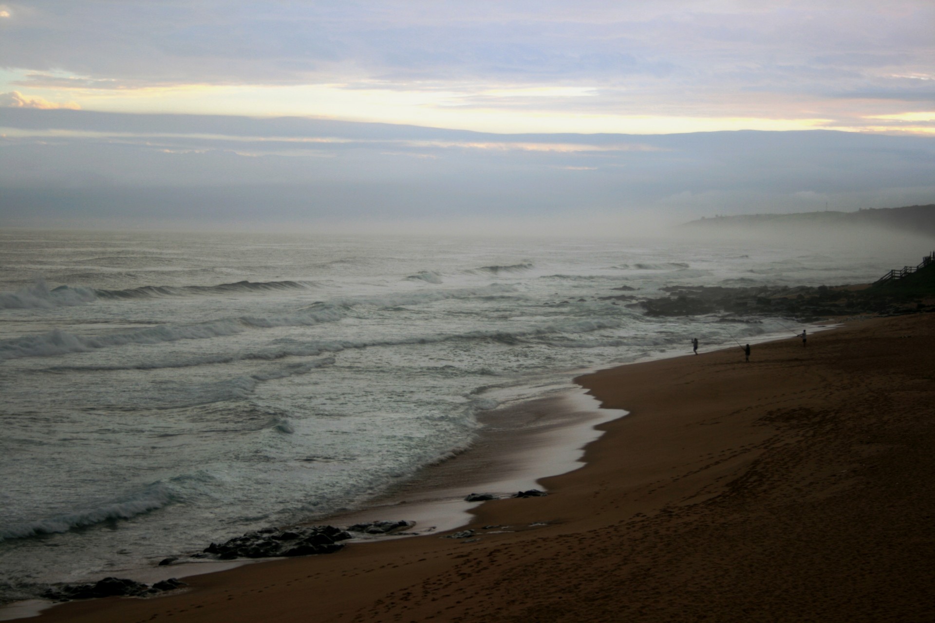 sundown sea waves free photo
