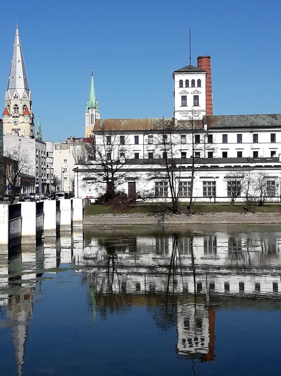 the system of the city  old factory  poland free photo