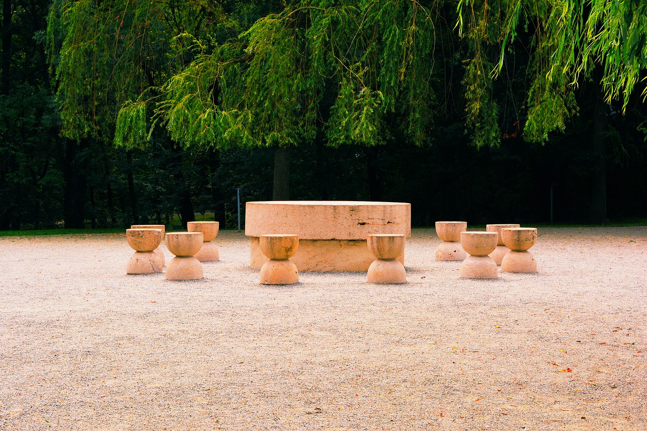 the table of silence monument brancusi free photo