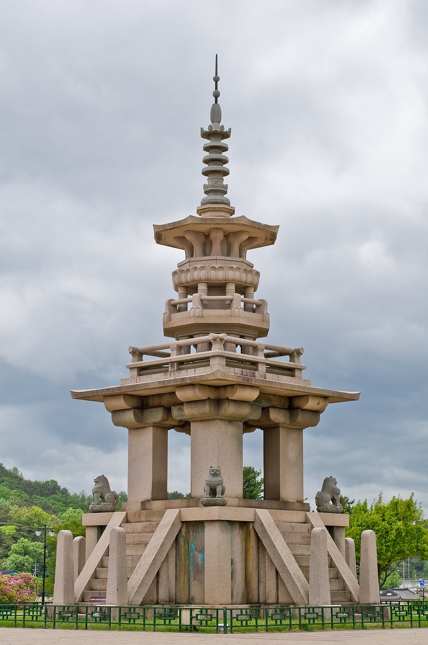 the tahōtō stone tower cultural property free photo