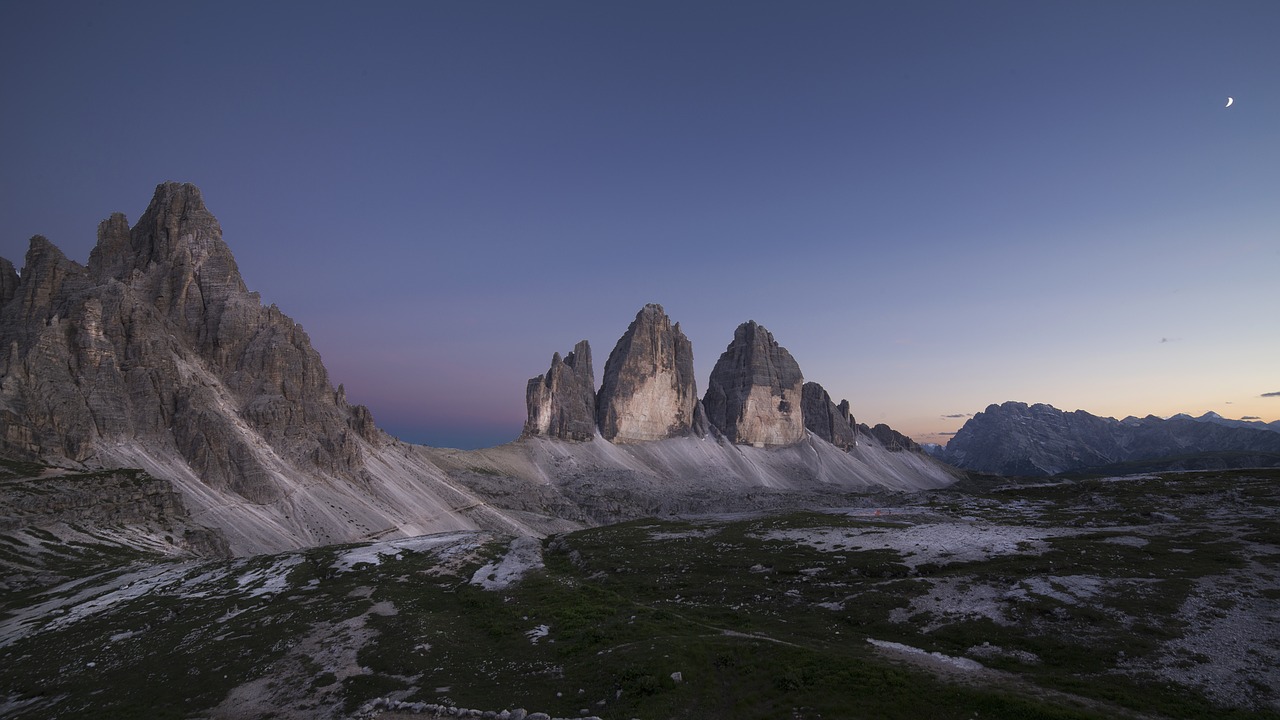 the three peaks of lavaredo  mountains  sky free photo