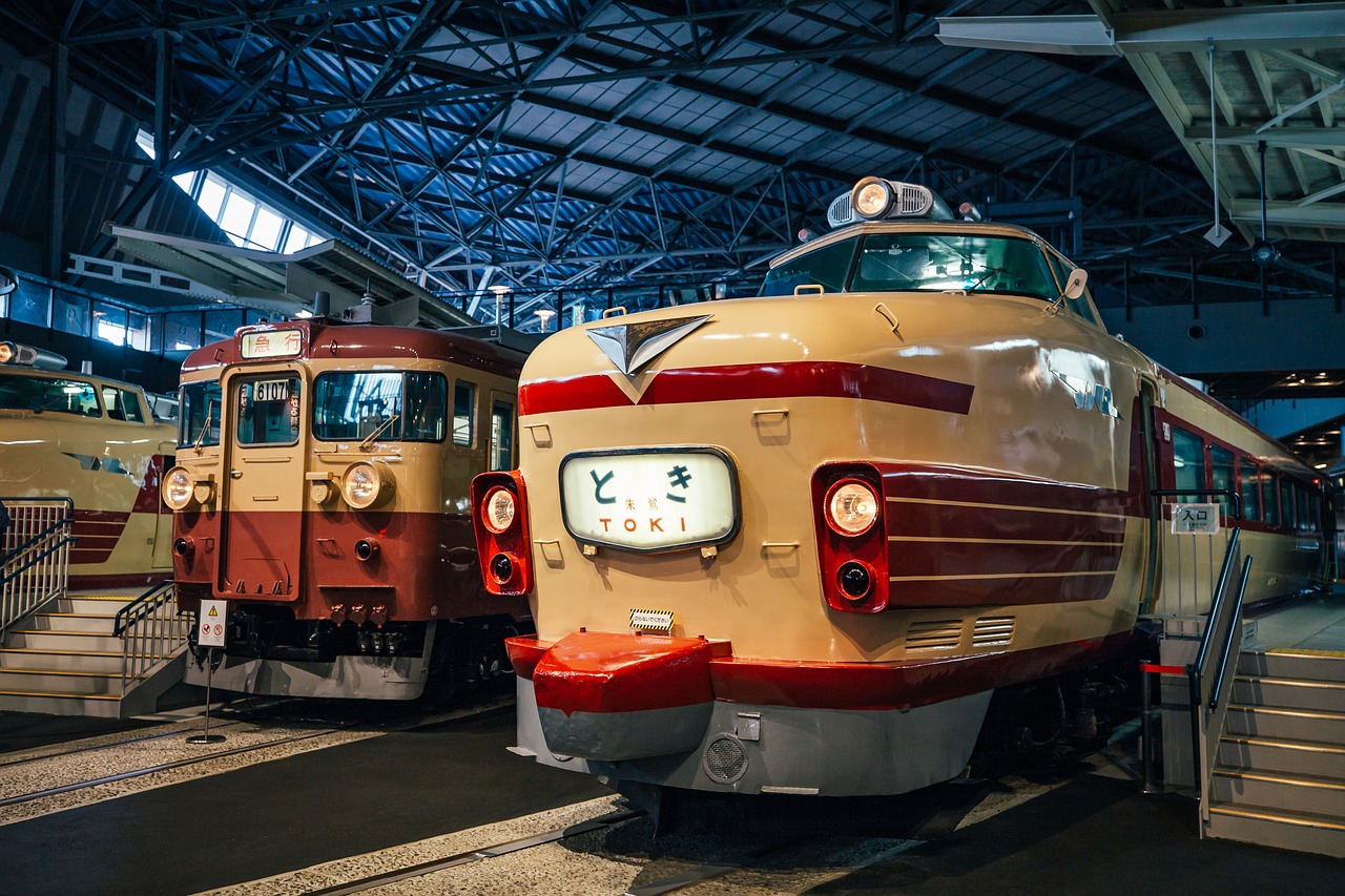 the tokyo railway museum train tram free photo