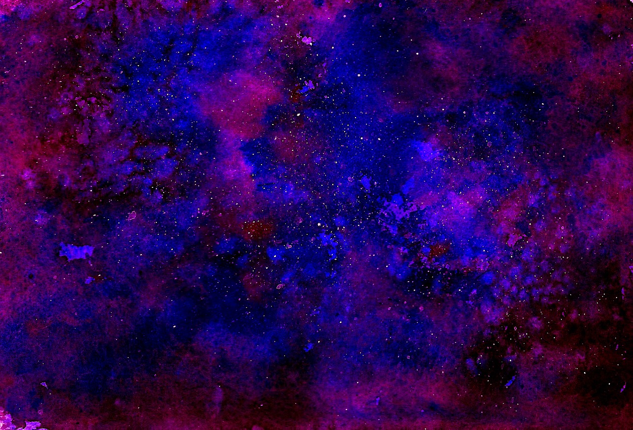 the universe watercolor ink free photo