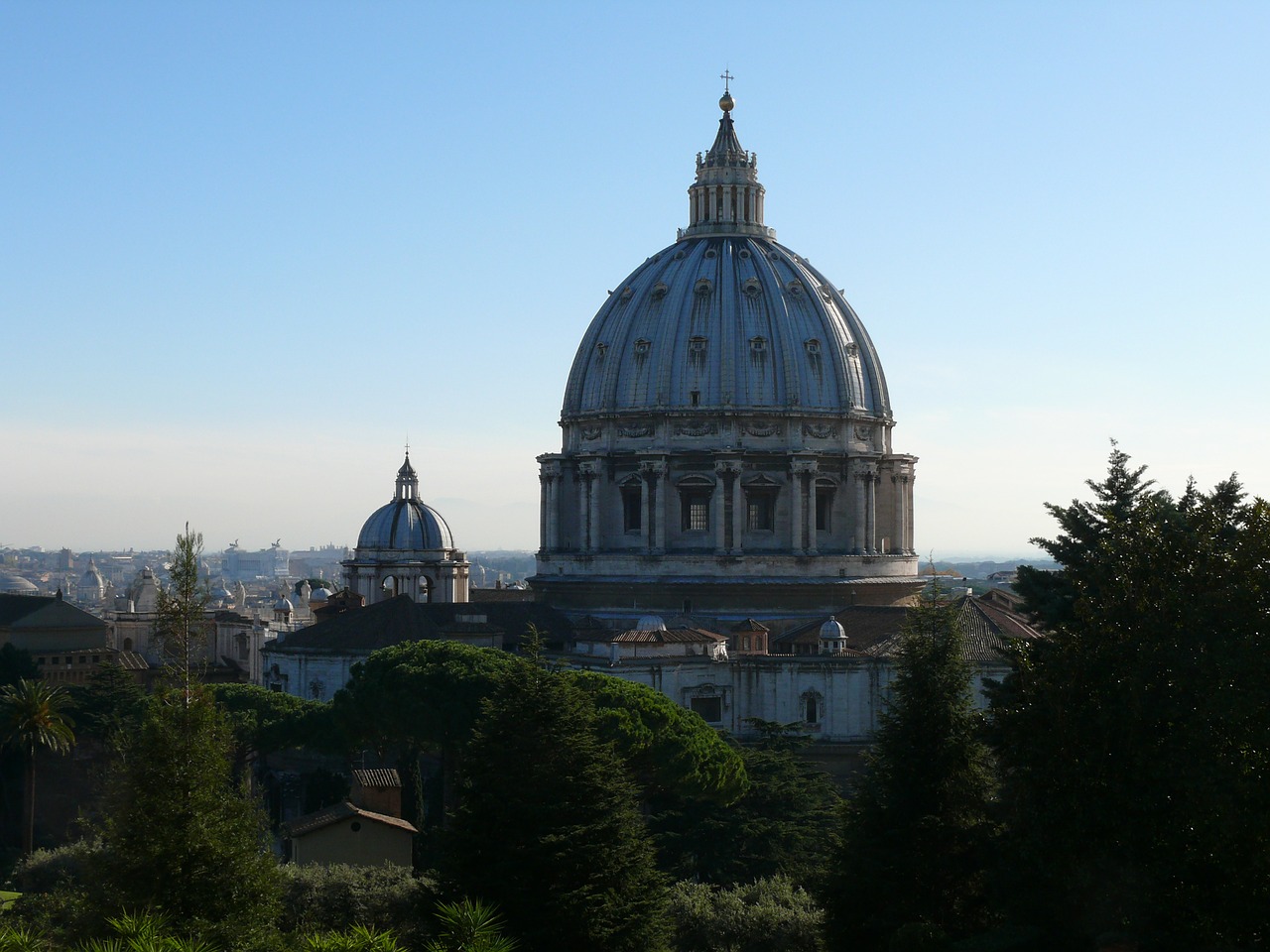 the vatican cathedral of st peter the vatican gardens free photo