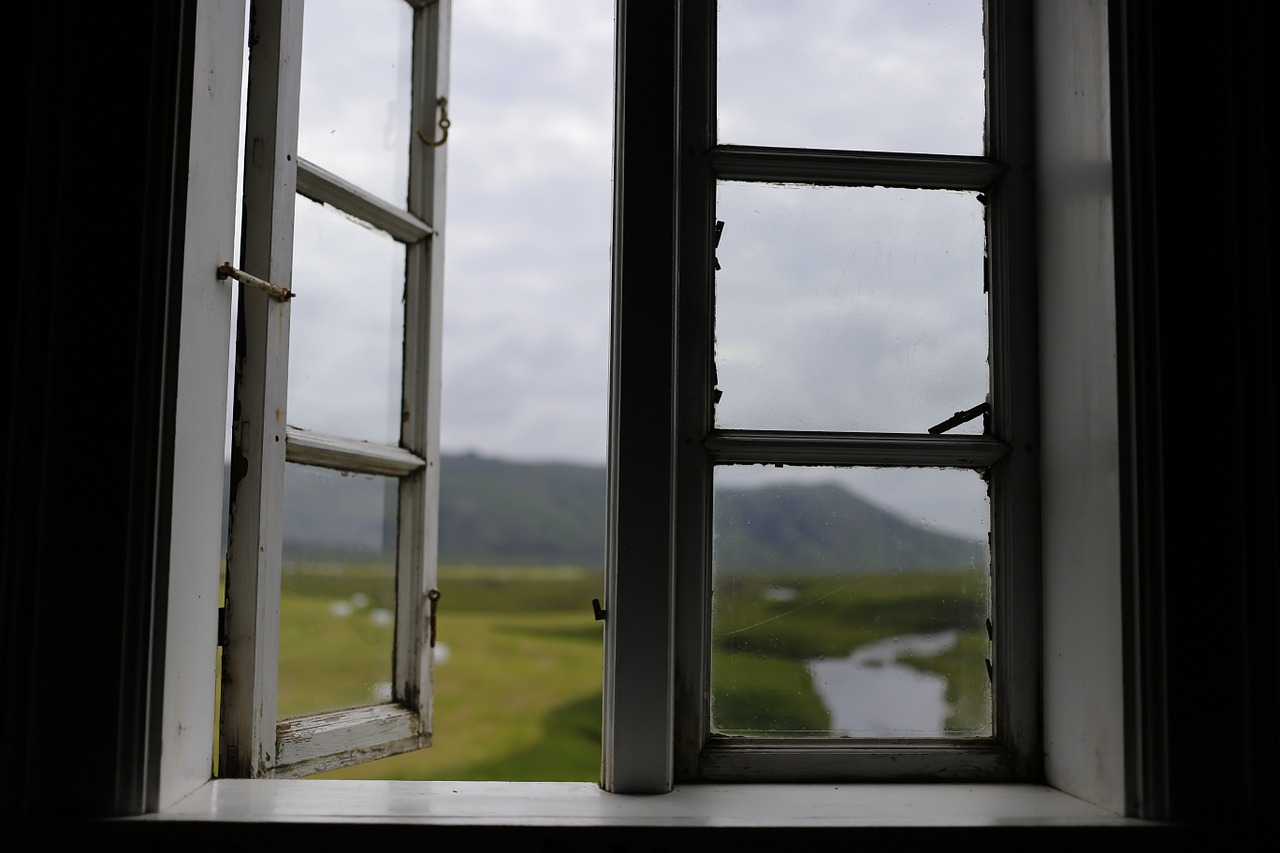 the view through the window iceland mountain landscape free photo