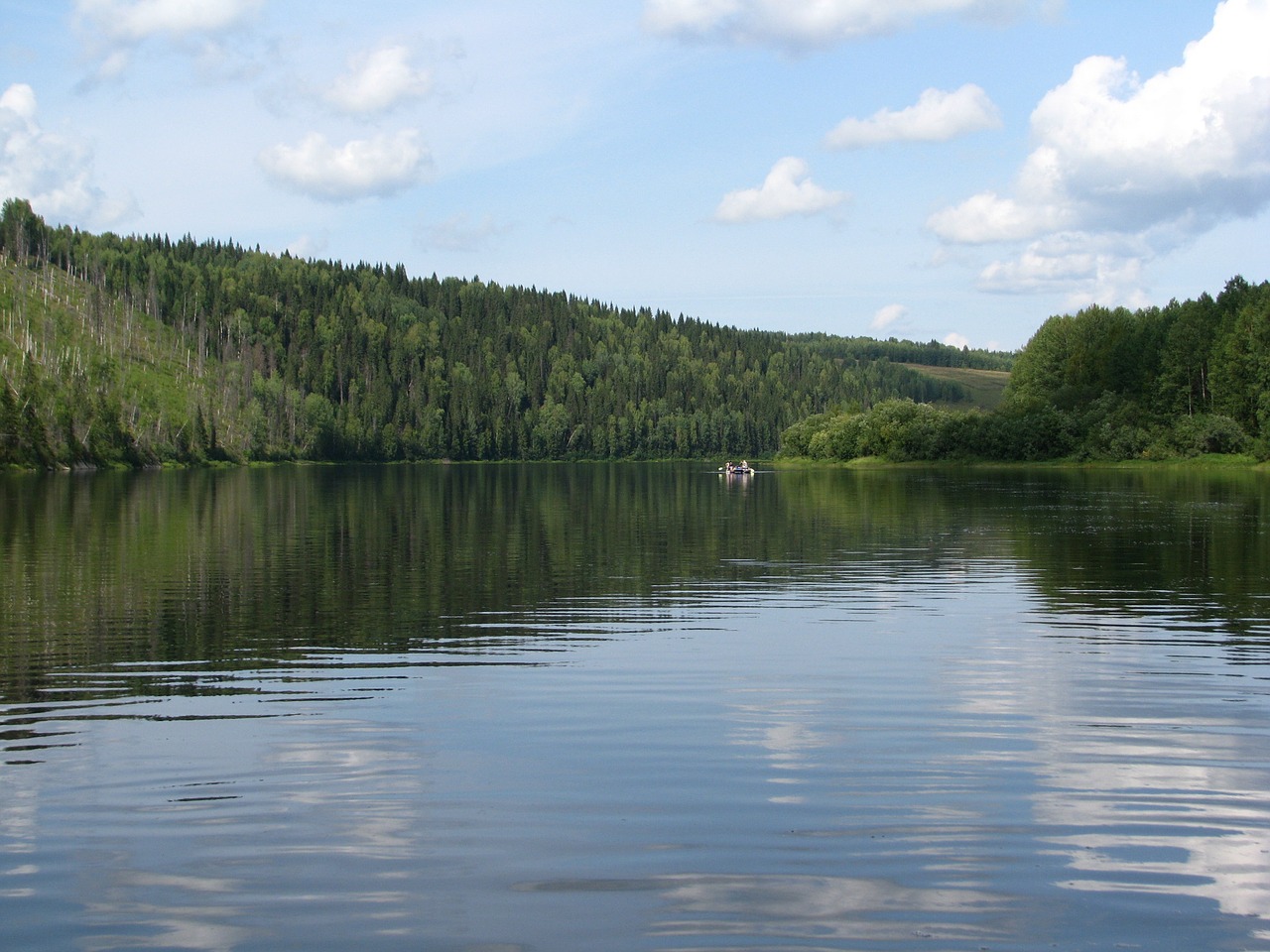 the vishera river perm krai sky free photo