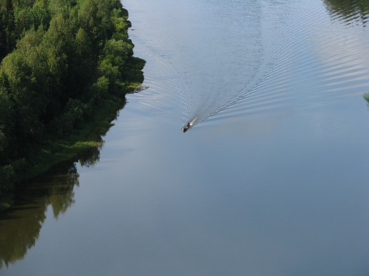 the vishera river smooth surface height free photo